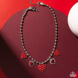Mutual Affection - Red Heart Necklace Paparazzi