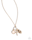 Purely Blessed - Gold Pearl Cross Necklace Paparazzi