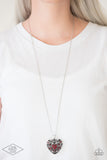Heartless Heiress - Red Heart Necklace Paparazzi