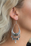Nature Escape - Green Earrings Paparazzi