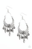 Nature Escape - Silver Earrings Paparazzi