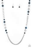 Uptown Talker - Blue Necklace Paparazzi