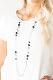 Uptown Talker - Blue Necklace Paparazzi