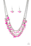 Pebble Pioneer - Pink Necklace Paparazzi