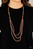 Beaded Beacon - Copper Necklace Paparazzi