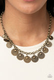 Delightfully Dappled - Brass Necklace Paparazzi