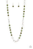 Tea Party Tango - Green Necklace Paparazzi