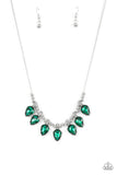 Crown Jewel Couture - Green Necklace Paparazzi