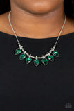Crown Jewel Couture - Green Necklace Paparazzi