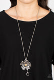 Homegrown Glamour - Silver Lanyard Necklace Paparazzi