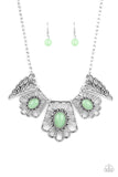 Glimmering Groves - Green Necklace Paparazzi