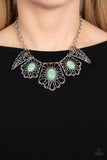 Glimmering Groves - Green Necklace Paparazzi