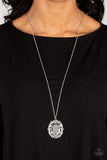 Noble Reflection - White Necklace Paparazzi