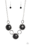 Saharan Scope - Black Necklace Paparazzi