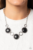 Saharan Scope - Black Necklace Paparazzi