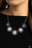 Mandala Mosaic - Pink Necklace Paparazzi