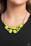 Energetic Embers - Green Necklace Paparazzi