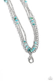 Seize the Stacks - Blue Necklace Paparazzi