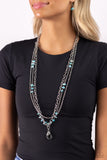 Seize the Stacks - Blue Necklace Paparazzi