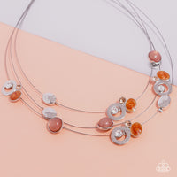 Affectionate Array - Orange Necklace Paparazzi