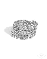 ICE Knowing You - Silver Coil Infinity Wrap Bracelet