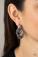 Glamour Gauntlet - Silver Clip Earrings