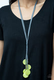 Tidal Tassels - Green Necklace Paparazzi