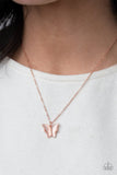 Butterfly Prairies - Copper Necklace Paparazzi