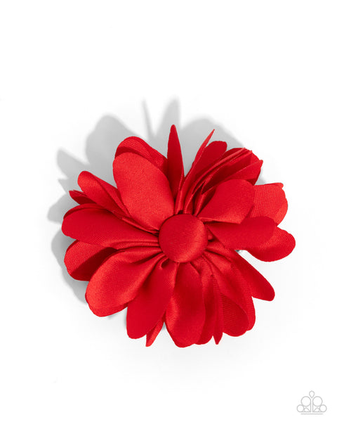 Material Girl Garden - Red Hair Clip Paparazzi