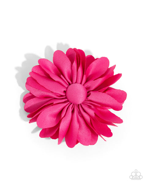 Material Girl Garden - Pink Floral Hair Clip Paparazzi