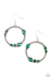 Glamorous Garland - Green Earrings Paparazzi