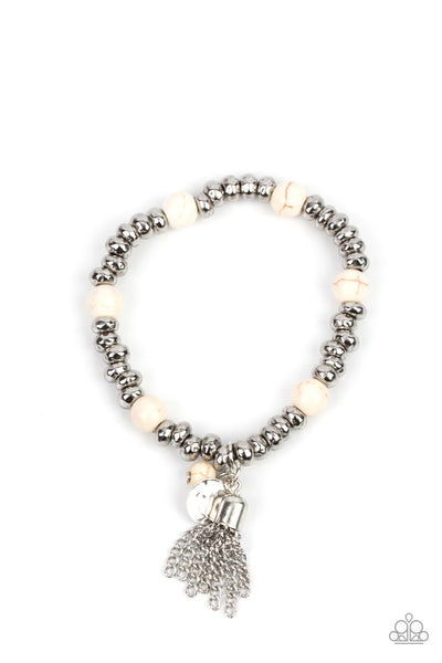 Whimsically Wanderlust - White Bracelet Paparazzi