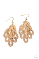 Thrift Shop Twinkle - Gold Earrings Paparazzi