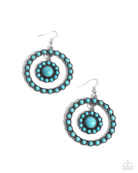 âSaguaro Sanctuary - Blue Turquoise Stone Earrings