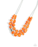 Pina Colada Paradise - Orange Necklace Paparazzi