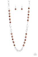 Tea Party Tango - Brown Necklace Paparazzi