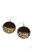 âJungle Catwalk - Brown Earrings Paparazzi