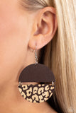 âJungle Catwalk - Brown Earrings Paparazzi