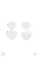 Cowgirl Crush - Silver Heart Earrings Paparazzi