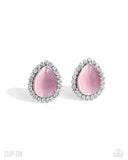 âDownright Demure - Pink Clip Earrings Paparazzi