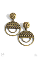 Southern Souvenir - Brass Earrings Paparazzi