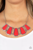 Stellar Heiress - Red Necklace Paparazzi