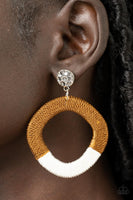 Thats a WRAPAROUND - Brown Earrings Paparazzi