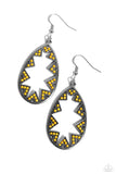 Wildly Wonderous - Yellow Earrings Paparazzi