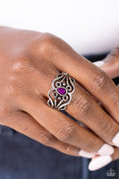 Beautifully BEAD-azzled - Purple Ring Paparazzi