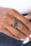 Beautifully BEAD-azzled - Purple Ring Paparazzi