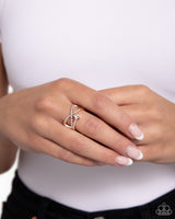 Elegantly Engaged - Rose Gold Ring Paparazzi