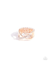 Elegantly Engaged - Rose Gold Ring Paparazzi