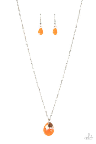 Cherokee Canyon - Orange Necklace Paparazzi