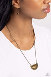 Raise Your Banner - Brass Necklace Paparazzi